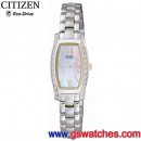 CITIZEN EG2558-57D:::Eco-Drive光動能(女用)鑽石經典,免運費,刷卡不加價或3期零利率