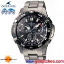 CASIO OCW-P500TDJ-1A1JF:::太陽能電波時計OCEANUS精密時計(鈦金屬)<5局電波接收>,免運費,刷卡不加價或3期零利率