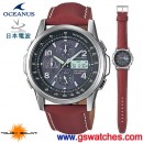 CASIO OCW-500LJ-1AJF:::太陽能電波時計OCEANUS精密時計數字+指針 雙顯<2局電波接收>,免運費,刷卡不加價或3期零利率