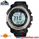 CASIO PRG-200-1DR:::超薄PRO TREK太陽能專業登山錶,免運費,刷卡不加價或3期零利率