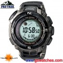 CASIO PRG-130T-7VDR:::PRO TREK太陽能專業登山錶(鈦金屬),月相資料,潮汐圖,免運費,刷卡不加價或3期零利率