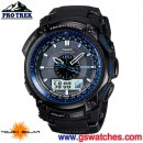 CASIO PRG-500Y-1DR:::雙顯PRO TREK太陽能專業登山錶,免運費,刷卡不加價或3期零利率