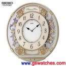 SEIKO QXM271G:::SEIKO Hi-Fi音樂掛鐘(6+6首音樂),免運費,刷卡不加價或3期零利率