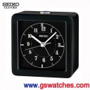 SEIKO QHE082J:::SEIKO 精緻指針型鬧鐘,藍色LED燈,(滑動式秒針),刷卡不加價或3期零利率