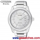 已完售,CITIZEN AW1030-50B(公司貨,保固2年):::Eco-Drive METAL錶環光動能時尚男錶(MEN'S),對錶商品