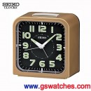 客訂商品,SEIKO QHK025G:::SEIKO指針型鬧鐘(滑動式秒針),鈴聲鬧鈴,刷卡不加價或3期零利率