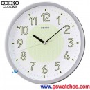 客訂商品,SEIKO QXA473S:::SEIKO 掛鐘(滑動式秒針),夜光,直徑31.1cm,刷卡不加價或3期零利率