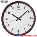 SEIKO QXA489B:::SEIKO 大鐘面掛鐘[木質外殼](滑動式秒針),直徑40cm,刷卡不加價或3期零利率