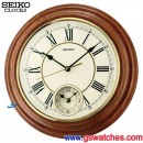客訂商品,SEIKO QXA494B:::SEIKO 兩地時間掛鐘(木質外殼),直徑30.2cm,刷卡不加價或3期零利率