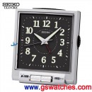SEIKO QHK016A:::SEIKO精緻指針型可選擇式鬧鈴鬧鐘(滑動式秒針),夜光,燈光,貪睡,刷卡不加價或3期零利率