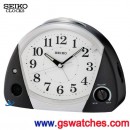 SEIKO QHE056K:::SEIKO日式時尚指針型鬧鐘(滑動式秒針),鈴聲,貪睡,音量控制,夜光,燈光,刷卡不加價或3期零利率