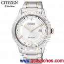 已完售,CITIZEN AW1084-51A(公司貨,保固2年):::Eco-Drive METAL錶環光動能時尚男錶(MEN'S),對錶商品