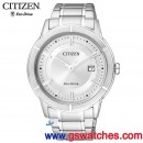 已完售,CITIZEN AW1080-51A(公司貨,保固2年):::Eco-Drive METAL錶環光動能時尚男錶(MEN'S),對錶商品