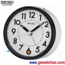 已完售,SEIKO QHE096W(公司貨,保固1年):::SEIKO指針型鬧鐘,滑動式秒針,嗶嗶聲,貪睡,燈光,刷卡不加價,QHE-096W