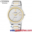 CITIZEN FE6014-59A(公司貨,保固2年):::Eco-Drive METAL錶環光動能時尚女錶(LADY'S),對錶商品,免運費,刷卡不加價或3期零利率