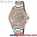 CASIO SHE-4510SG-7AUDR(公司貨,保固1年):::Sheen CHRONOGRAPH 計時碼錶,藍寶石,Regular Line經典系列,刷卡不加價或3期零利率,SHE4510SG