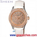 CASIO SHE-4510GL-9AUDR(公司貨,保固1年):::Sheen CHRONOGRAPH 計時碼錶,藍寶石,Regular Line經典系列,刷卡不加價或3期零利率,SHE4510GL