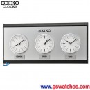 已完售,SEIKO QXA623K(公司貨,保固1年):::SEIKO 多時區掛鐘,座掛兩用,高35,寬16.4cm,多地時間顯示,刷卡不加價,QXA-623K