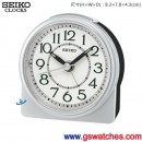 SEIKO QHE165S(公司貨,保固1年):::SEIKO指針型鬧鐘,滑動式秒針,嗶嗶聲,貪睡,燈光,夜光,刷卡不加價,QHE-165S