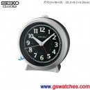 SEIKO QHE160K(公司貨,保固1年):::SEIKO指針型鬧鐘,滑動式秒針,嗶嗶聲,貪睡,夜光,燈光,刷卡不加價,QHE-160K