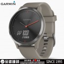已完售,GARMIN vivomove-hr-sport-sandstone-black運動款─深邃黑-砂石色矽膠錶帶 (全尺寸)(公司貨,保固1年):::指針智慧腕錶,步數,卡路里,距離,