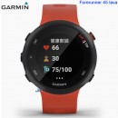已完售,GARMIN forerunner-45-lava艷緋紅(公司貨,保固1年):::GPS光學心率跑錶,多項運動應用程式,forerunner45