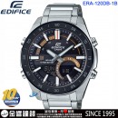 客訂商品,CASIO ERA-120DB-1BVDF(公司貨,保固1年):::EDIFICE,10年電力,世界時間,碼錶,倒數,刷卡或3期零利率,ERA120DB