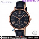 已完售,CASIO SHE-3066PGL-1AUDF(公司貨,保固1年):::Sheen,時尚女錶,日期錶盤,手錶,SHE3066PGL