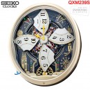 【金響鐘錶】現貨,SEIKO QXM239S(公司貨,保固1年)夏夜煙火:::SEIKO Doll Hi-Fi煙火掛鐘,6首Hi-Fi音樂,QXM-239S