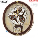 【金響鐘錶】現貨,SEIKO QXM291B(公司貨,保固1年)喜樂天使:::SEIKO Hi-Fi音樂掛鐘(18首音樂),QXM-291B