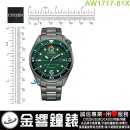 【金響鐘錶】現貨,CITIZEN AW1717-81X(公司貨,保固2年):::Eco-Drive,光動能,時尚男錶,日期顯示,強化玻璃鏡面,10氣壓防水,J810機芯,AW171781X