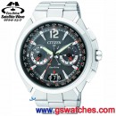 已完售,CITIZEN CC1091-50E(公司貨,保固2年):::Eco-Drive Satellite Wave-AIR光動能衛星對時,不鏽鋼,萬年曆,防磁,藍寶石,免運費,刷卡或3期零利率