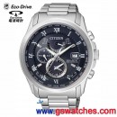 已完售,CITIZEN AT9080-57L(公司貨,保固2年):::Eco-Drive光動能全球電波時計,H820,萬年曆,藍寶石,日期星期,24小時,鬧鈴,刷卡或3期零利率,AT908057L