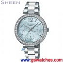CASIO SHE-3042D-2AUDR(公司貨,保固1年):::Sheen Cruise Line奢華系列,日期,星期,24小時指針,刷卡不加價或3期零利率,SHE3042D