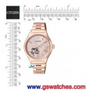 已完售,CITIZEN PC1003-66X(公司貨,保固2年):::自動上鍊機械錶,時尚女錶,藍寶石鏡面,施華洛世奇水晶,櫻花限量,附皮錶帶,刷卡或3期零利率,PC100366X