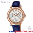 客訂商品,CASIO SHE-3059PGL-7BUDR(公司貨,保固1年):::Sheen,時尚女錶,日期,星期,24小時指針,刷卡不加價或3期零利率,SHE3059PGL