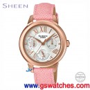 客訂商品,CASIO SHE-3059PGL-7AUDR(公司貨,保固1年):::Sheen,時尚女錶,日期,星期,24小時指針,刷卡不加價或3期零利率,SHE3059PGL