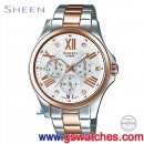 CASIO SHE-3806SPG-7AUDR(公司貨,保固1年):::Sheen Cruise Line奢華系列,日期,星期,24小時指針,刷卡不加價或3期零利率,SHE3806SPG