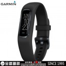 已完售,GARMIN vivosmart-4-black曜岩黑搭迷霧黑錶圈(小中) (公司貨,保固1年):::智慧健康心率手環,震動提示,vívosmart4
