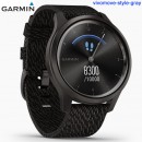 【金響鐘錶】預購,GARMIN vivomove-style-gray碳焙極酷黑(公司貨,保固1年):::指針智慧腕錶,行動支付,多種運動模式,全天候健康監測,vivomovestyle