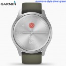 【金響鐘錶】預購,GARMIN vivomove-style-silver-green綠野迷蹤銀(公司貨,保固1年):::指針智慧腕錶,行動支付,多種運動模式,全天候健康監測,vivomovestyl