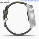 【金響鐘錶】預購,GARMIN vivomove-style-silver-green綠野迷蹤銀(公司貨,保固1年):::指針智慧腕錶,行動支付,多種運動模式,全天候健康監測,vivomovestyl