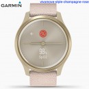 【金響鐘錶】預購,GARMIN vivomove-style-champagne-rose櫻粉鉑砂金(公司貨,保固1年):::指針智慧腕錶,行動支付,多種運動模式,全天候健康監測,vivomovest