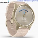 【金響鐘錶】預購,GARMIN vivomove-style-champagne-rose櫻粉鉑砂金(公司貨,保固1年):::指針智慧腕錶,行動支付,多種運動模式,全天候健康監測,vivomovest