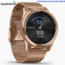 【金響鐘錶】預購,GARMIN vivomove-luxe-rose-black浪漫太妃金(公司貨,保固1年):::指針智慧腕錶,行動支付,多種運動模式,全天候健康監測,vivomoveluxe