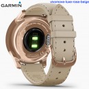 【金響鐘錶】預購,GARMIN vivomove-luxe-rose-beige香榭流沙金(公司貨,保固1年):::指針智慧腕錶,行動支付,多種運動模式,全天候健康監測,vivomoveluxe