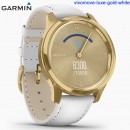 【金響鐘錶】預購,GARMIN vivomove-luxe-gold-white簡白耀日金(公司貨,保固1年):::指針智慧腕錶,行動支付,多種運動模式,全天候健康監測,vivomovelux