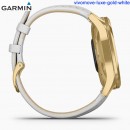 【金響鐘錶】預購,GARMIN vivomove-luxe-gold-white簡白耀日金(公司貨,保固1年):::指針智慧腕錶,行動支付,多種運動模式,全天候健康監測,vivomovelux