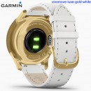 【金響鐘錶】預購,GARMIN vivomove-luxe-gold-white簡白耀日金(公司貨,保固1年):::指針智慧腕錶,行動支付,多種運動模式,全天候健康監測,vivomovelux