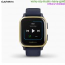 【金響鐘錶】預購,GARMIN venu-sq-music-sand-rose-gold音樂版 藏青藍(公司貨,保固1年):::GPS智慧跑錶,Venu Sq Music